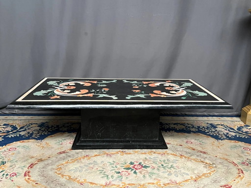 Coffee table in Pietra Dura technique. – salontafels, Marble (photo 2 of 8)