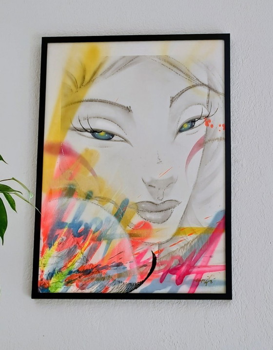 UTOPIA - Vandal White Précious - Tela d'artista incorniciata, Dipinti e disegni, Carta, Altro, Bianco, Modern (foto 3 di 15)