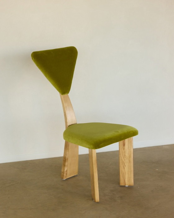 Hipnos & Nicte Home, Vannia Inverse Design Chair | Olive Green Velvet, Dining chairs, Wood (photo 3 of 5)
