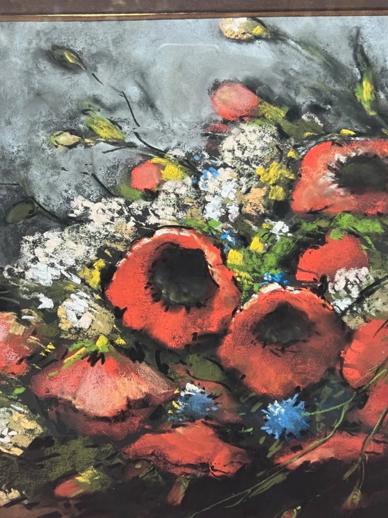 Painting "Bouquet of flowers". – Paintings & Drawings, Wood (photo 5 of 7)