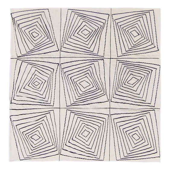 Tapiz Op Art de Victor Vasarely – Diseño geométrico de lana tejido a mano – Alfombras, Wool (photo 3 of 11)