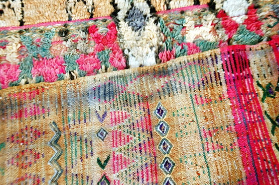 Image 1 of Tapis Kilim Boujaad touffeté vintage - 370 x 150 cm