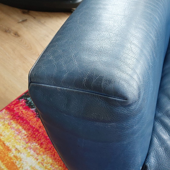 Image 1 of Fauteuil Longa - Gerard van den Berg Label Blauw Leer