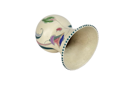 Honiton pottery - Devon - 'Eaton' - Made in England - frosted glaze - hand-painted - 1950's