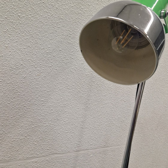Image 1 of Lampadaire vintage des années 1970, projecteur vert