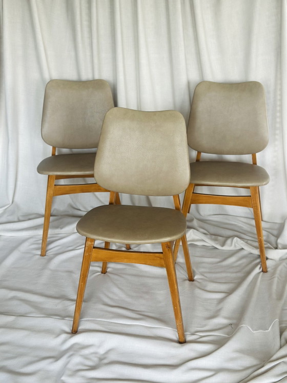 Image 1 of Eetkamerstoelen Deens Skaileer 4 stuks