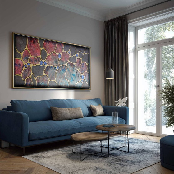 Image 1 of Pearl Abstract A1427 - original painting 210cm