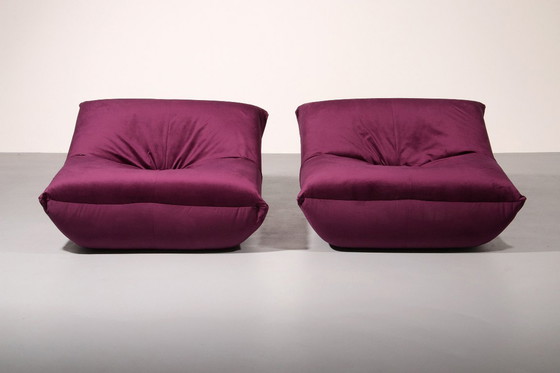 Image 1 of Purple Papillon Lounge Chairs by Guido Maria Rosati for Giovannetti 
