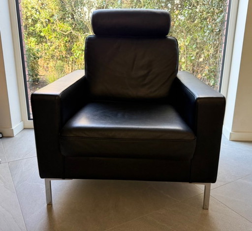 Juego de 2 asientos individuales de cuero