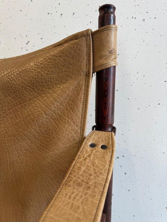 Image 1 of Rare safari armchair Erik Wørts Niels Eilersen Mid Century 60s