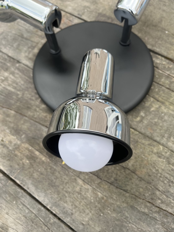 Image 1 of Vintage Brilliant Leuchten space age chrome ceiling spotlights