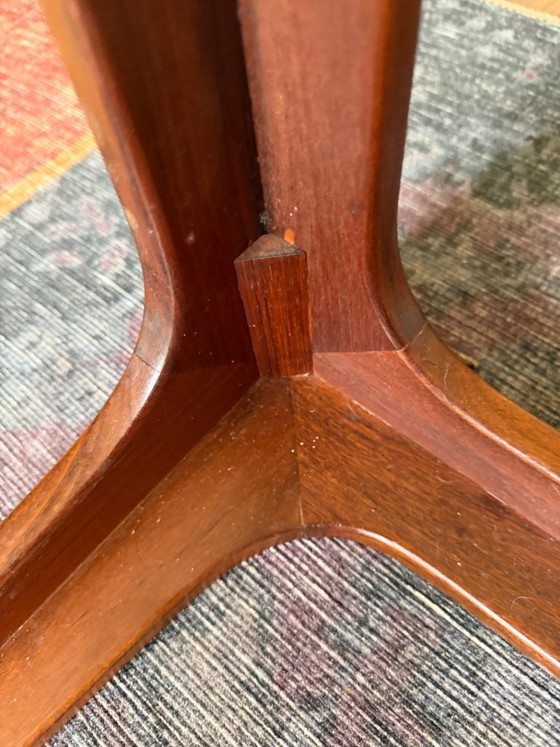 Luxury Vintage Hohnert Design Coffee table & side table 70s (2 cm glass), Wood, Brown (photo 9 of 10)