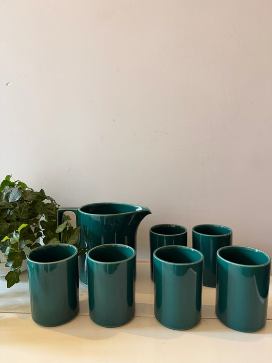 Celtic Ceramics Set di 6 Tazze con Brocca – Stoviglie, Mid Century Modern (photo 4 of 5)