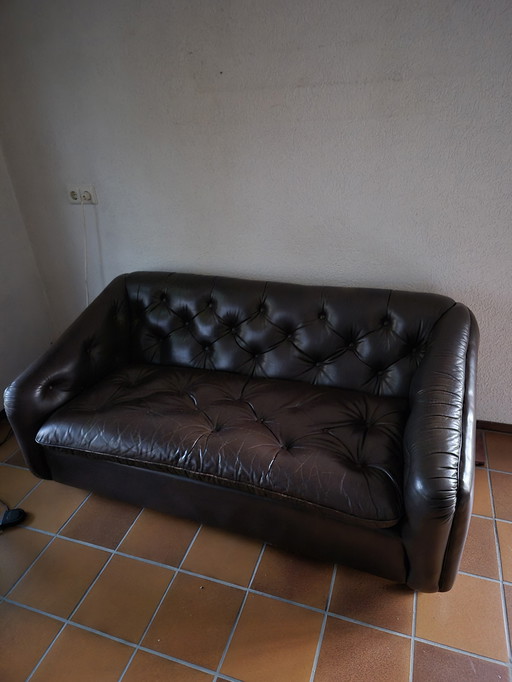 Brown sofa Artifort Vintage 'Model C610' 2-seater Sofa by Geoffrey Harcourt, 1969