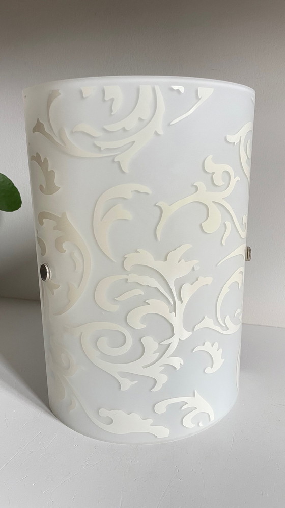 Image 1 of Polished and Silk-screened Glass Wall Lamp by Eglo