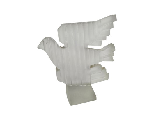 Image 1 of Leerdam Glass Factory - 'Bird' - frosted pressed glass - 1965