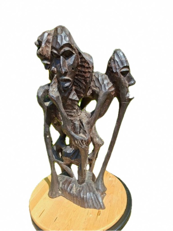 Makonde Shetani Beeld – Beeldhouwkunst, Wood (photo 4 of 11)