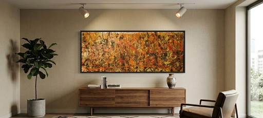 Abstract schilderij van th. G. Kellnberger