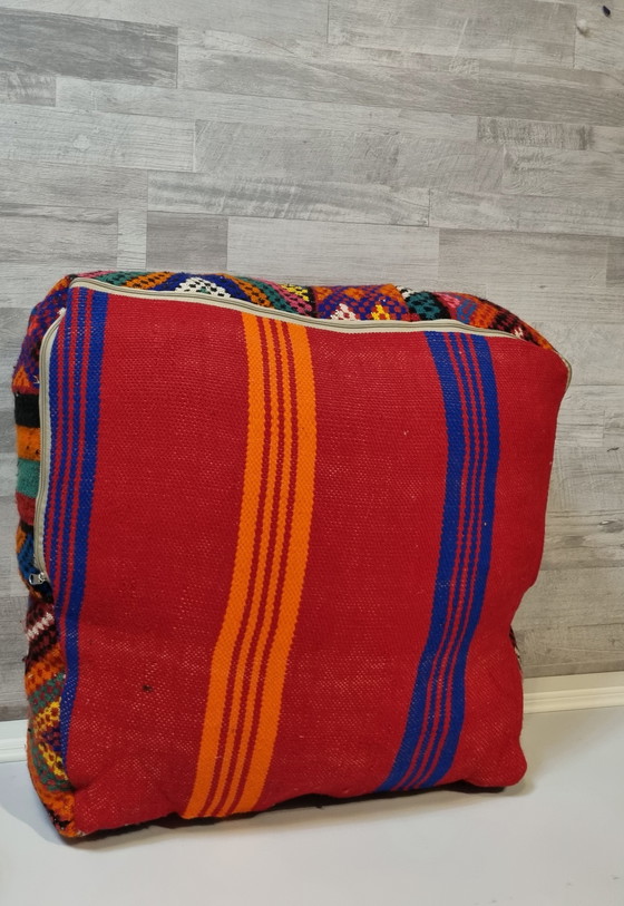 Image 1 of Vintage Berber pouf