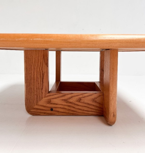 Image 1 of Couchtisch aus Buchenholz mit Mosaikintarsien, Middelboe und Lindum zugeschrieben, 1970er Jahre