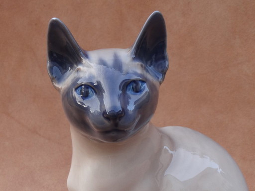 Siamese, Siam Cat, Siamkatze, Porcelain, Royal Copenhagen