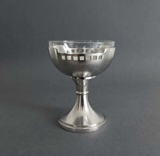 Image 1 of Seltener Hans Ofner Sezessions-/Kunsthandwerker-Kelch für Wolkenstein & Glückselig 1905