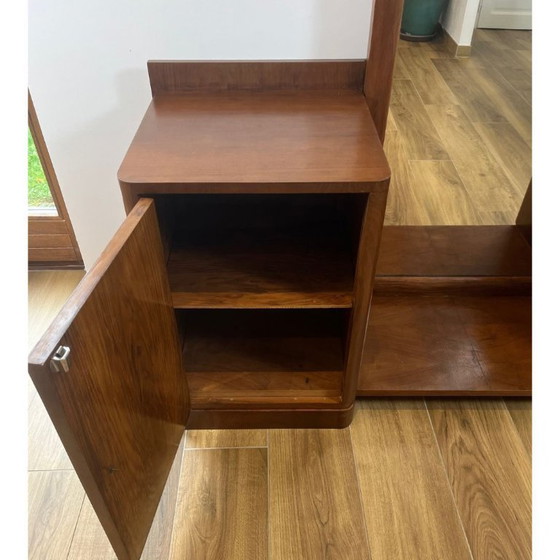 Image 1 of Toletta - Mobiletto da ingresso impiallacciato in noce, 1940