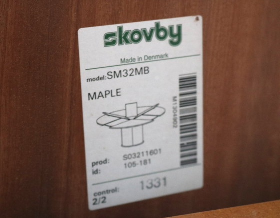 Image 1 of Vintage Skovby SM32 folding round dining table