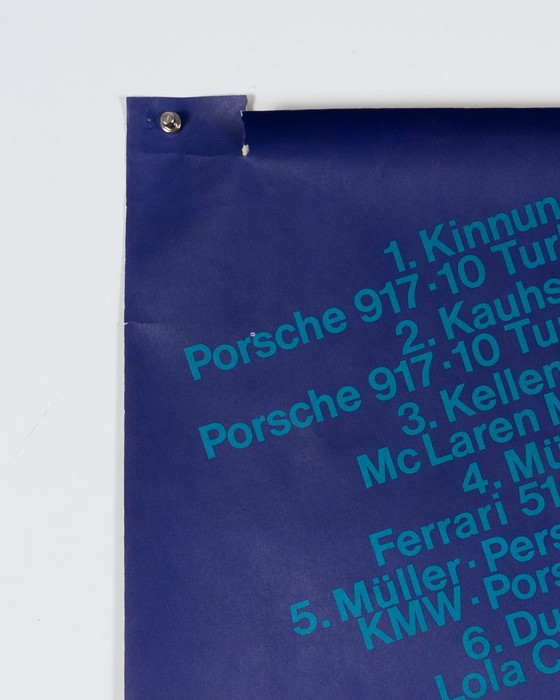 Porsche Südwestpokal Hockenheim Interserie 1972 – Originele Vintage Porsche Poster van Atelier Strenger – (photo 6 of 8)