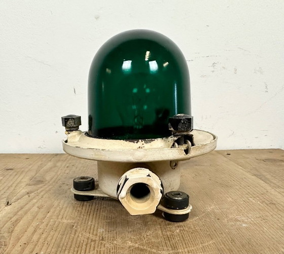 Image 1 of Lampada da soffitto o da parete vintage beige a forma di nave sovietica, anni '60