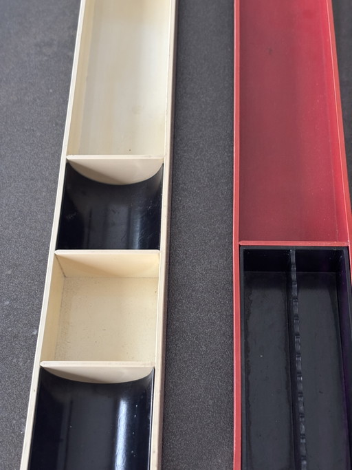 Lot de 3 organiser de bureau Kartell modèle 4643 du designer Pio Manzu