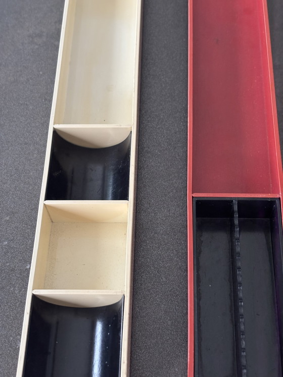 Image 1 of Lot de 3 organiser de bureau Kartell modèle 4643 du designer Pio Manzu