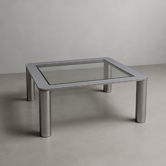 Image 1 of Table basse Space Age en chrome Cinova