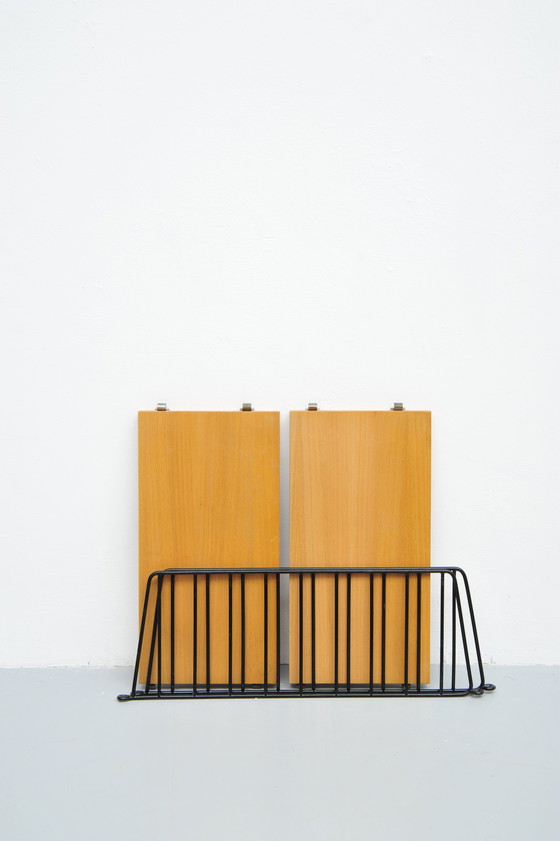 Image 1 of Sistema di scaffalature String in legno di ciliegio con 2 scale di Kajsa e Nisse Strinning