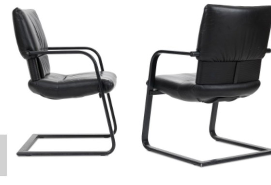 Image 1 of Sillón Mario Bellini para Vitra Figura Imago de 1986 en cuero negro