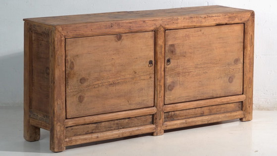 Antique sideboard in pine wood – China, circa 1930 – Iron (photo 3 of 40)