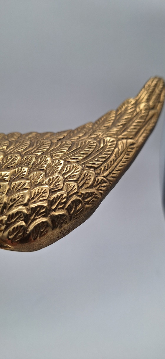 Image 1 of Image, Aigle en laiton se posant sur une branche

- 26 cm - Laiton