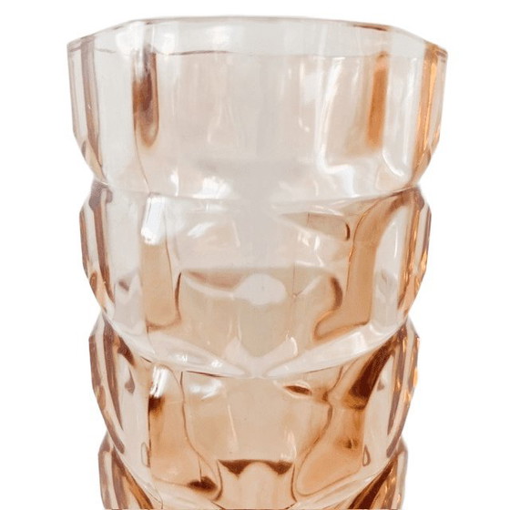 Image 1 of Vase vintage Rosaline Luminarc en verre rose des années 1960