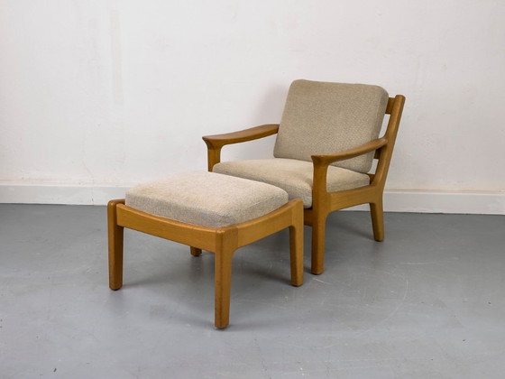 Danish Oak Lounge Chair and Ottoman by Juul Kristensen – Armchairs, Wood (photo 23 of 24)