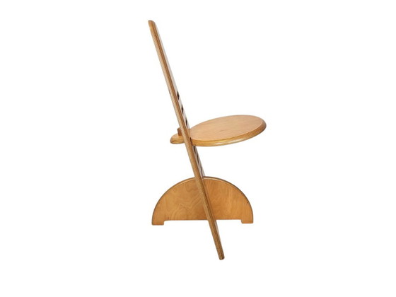 Dutch design - Gijs Boelaars - Lundia - Chair - Model Lundi-sit - 80s – Dining chairs, Wood (photo 4 of 7)