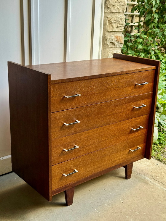 Kommode im Mid-Century-Stil, Kommoden, Holz, Metall, Mid Century Modern (Foto 4 von 16)