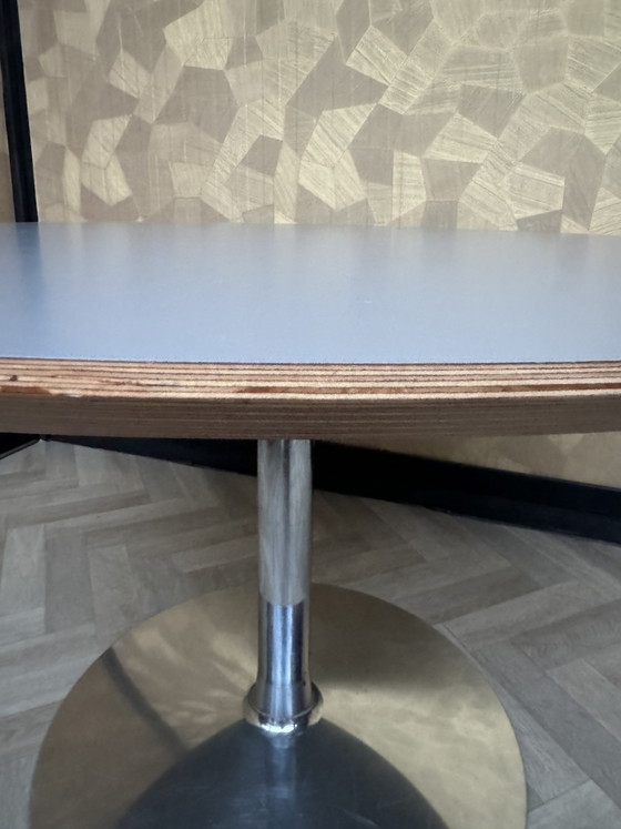 Image 1 of Artifort circle table with grey top
