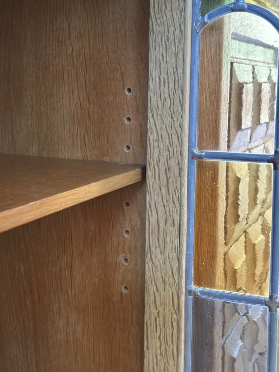 Image 1 of Vintage wandmeubel highboard Deens Henning Kjærnulf jaren 70