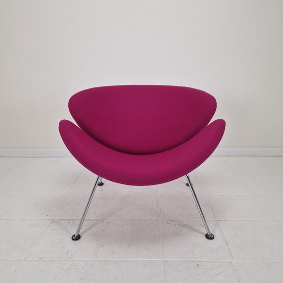Image 1 of Silla Orange Slice con otomana de Pierre Paulin para Artifort, años 80