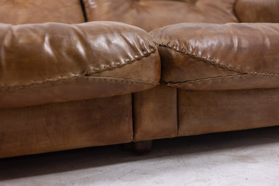 Image 1 of Maison De Sede. Two seater sofa in buffalo leather. 1970s.
