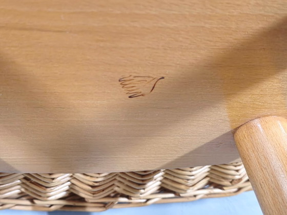 Image 1 of Pair of Rattan Side Tables by Jan Kalous for ULUV, 1970s