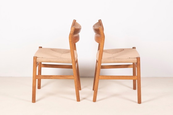 Image 1 of 4x Børge Mogensen BM1 Silla de comedor de roble, años 50 Dinamarca