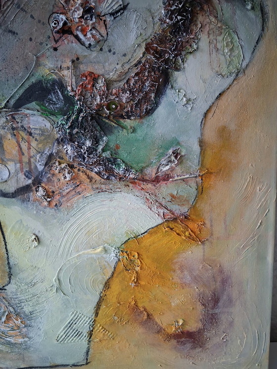 Image 1 of The eye that looks inside me,abstract,mixed techniek