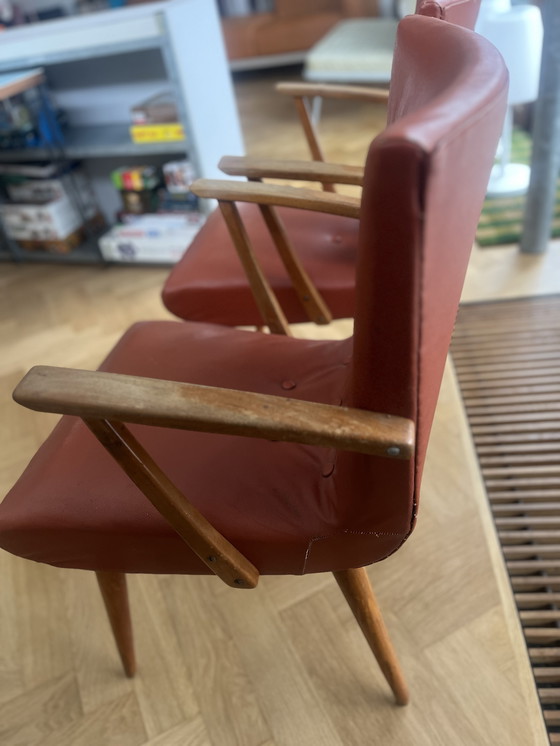 Image 1 of Set vintage di sedie Marius Drukker, design olandese di metà secolo