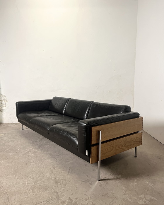 Image 1 of Divano “Forum” di Robin Day per Habitat – pelle cioccolato, 1990